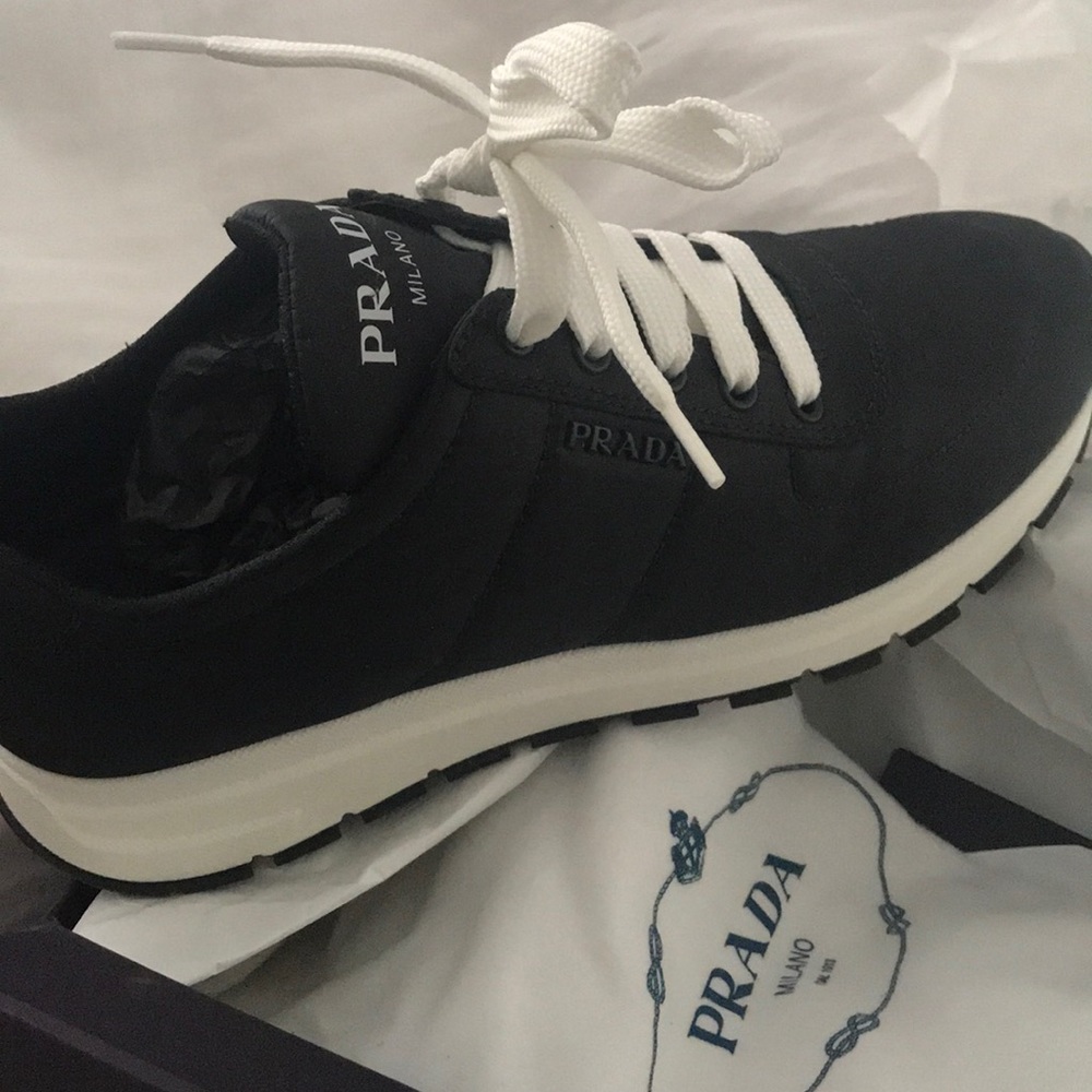 Prada Nylon trainer sneakers size 9